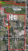 Willie Free 5K race route An overhead view of McCowin Park and the Willie Free 5K race route